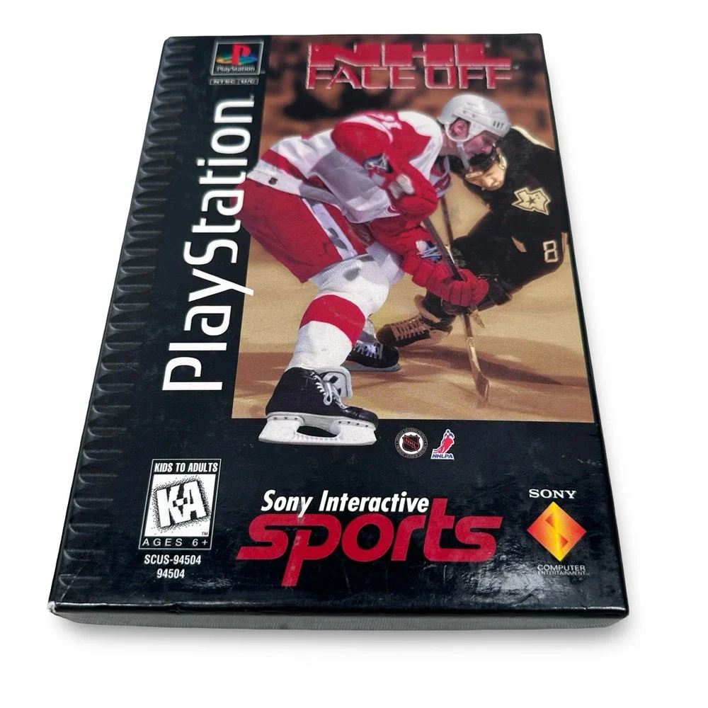 NHL Face Off Sony PlayStation 1 PS1 Long Box 1995 SCUS-94504 NTSC-U/C Hockey